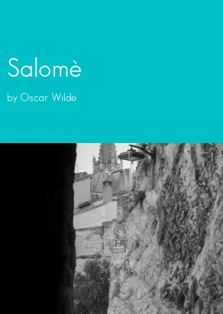 Salomè by Oscar Wilde pdf Book