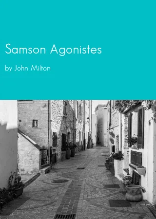 Samson Agonistes by John Milton pdf Book