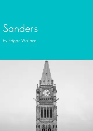 Sanders by Edgar Wallace pdf Book