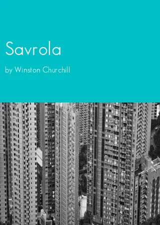 Savrola by Winston Churchill pdf Book