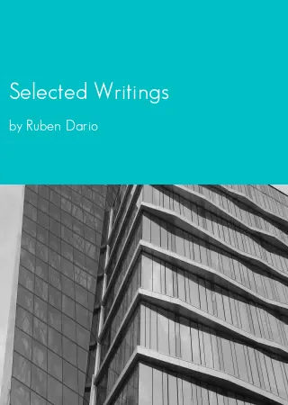 Selected Writings by Ruben Dario pdf Book