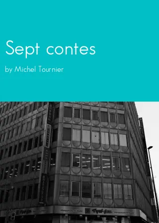 Sept contes by Michel Tournier pdf Book