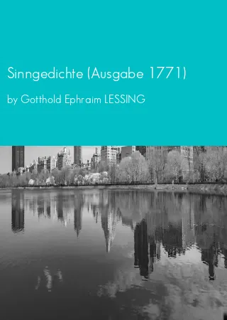 Sinngedichte (Ausgabe 1771) by Gotthold Ephraim LESSING pdf Book