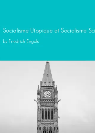 Socialisme Utopique et Socialisme Scientifique by Friedrich Engels pdf Book