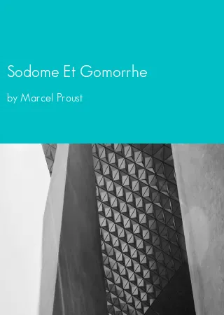 Sodome Et Gomorrhe by Marcel Proust pdf Book