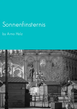 Sonnenfinsternis by Arno Holz pdf Book