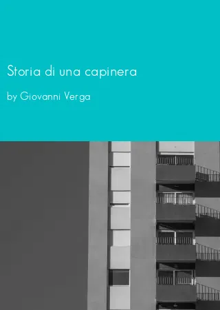 Storia di una capinera by Giovanni Verga pdf Book