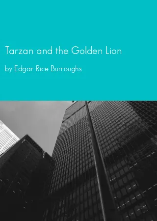 Tarzan and the Golden Lion by Edgar Rice Burroughs pdf Book