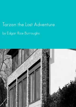 Tarzan the Lost Adventure by Edgar Rice Burroughs pdf Book