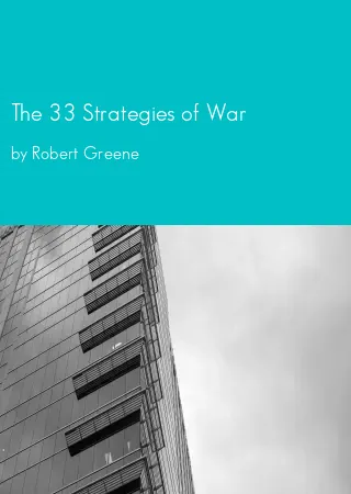 The 33 Strategies of War by Robert Greene pdf Book