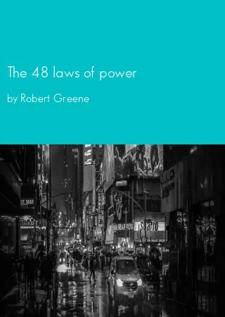 The 48 laws of power by Robert Greene pdf Book