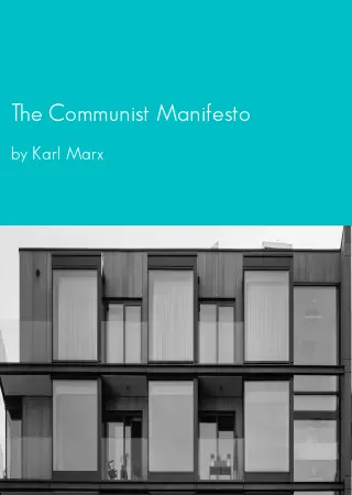 The Communist Manifesto by Karl Marx pdf Book