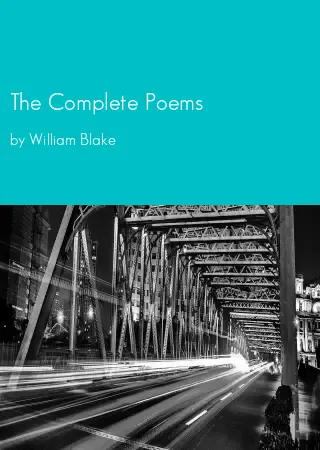 The Complete Poems by William Blake pdf Book