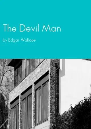 The Devil Man by Edgar Wallace pdf Book