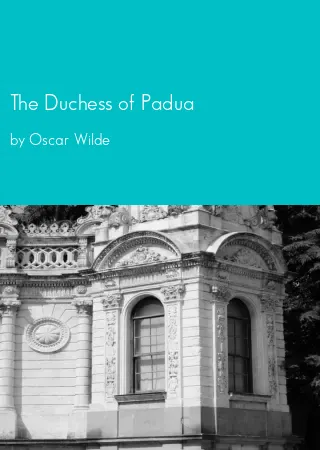 The Duchess of Padua by Oscar Wilde pdf Book