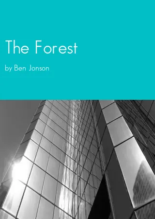 The Forest by Ben Jonson pdf Book