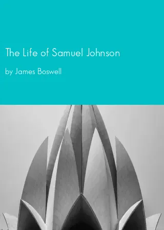 The Life of Samuel Johnson by James Boswell pdf Book