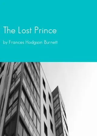 The Lost Prince by Frances Hodgson Burnett pdf Book