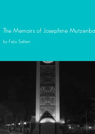 The Memoirs of Josephine Mutzenbacher by Felix Salten pdf Book