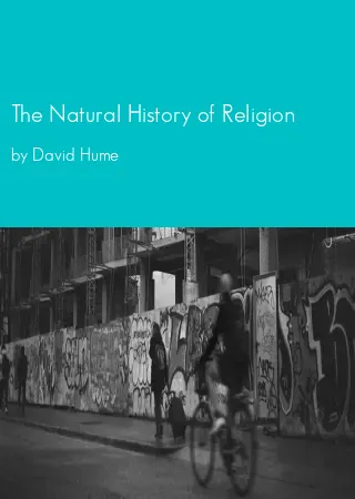 The Natural History of Religion by David Hume pdf Book