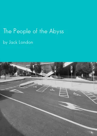 The People of the Abyss by Jack London pdf Book