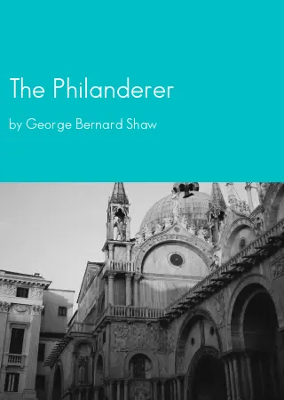 The Philanderer by George Bernard Shaw pdf Book