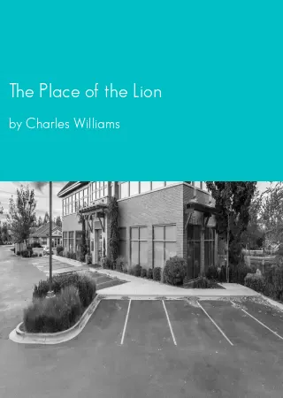 The Place of the Lion by Charles Williams pdf Book