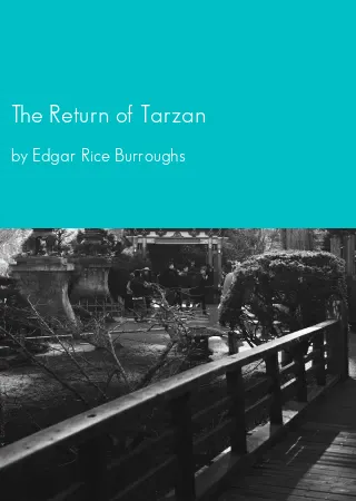 The Return of Tarzan by Edgar Rice Burroughs pdf Book