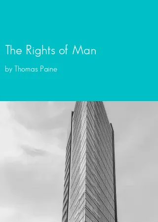 The Rights of Man by Thomas Paine pdf Book