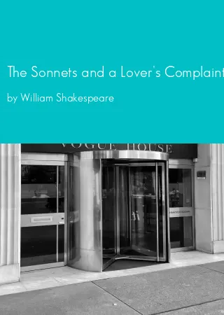 The Sonnets and a Lover's Complaint by William Shakespeare pdf Book