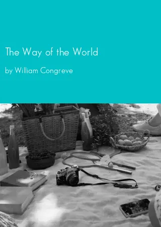 The Way of the World by William Congreve pdf Book