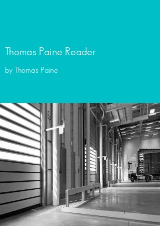 Thomas Paine Reader by Thomas Paine pdf Book