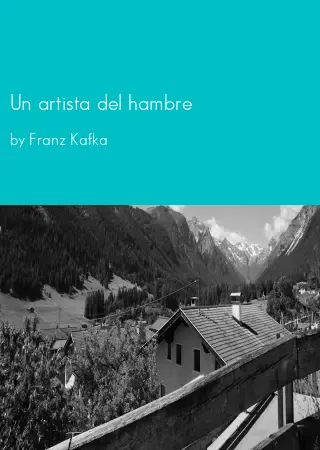 Un artista del hambre by Franz Kafka pdf Book