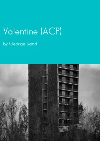 Valentine (ACP) by George Sand pdf Book