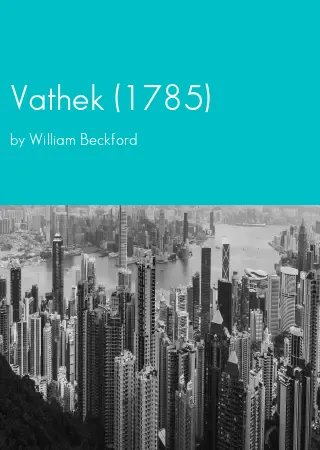 Vathek (1785) by William Beckford pdf Book