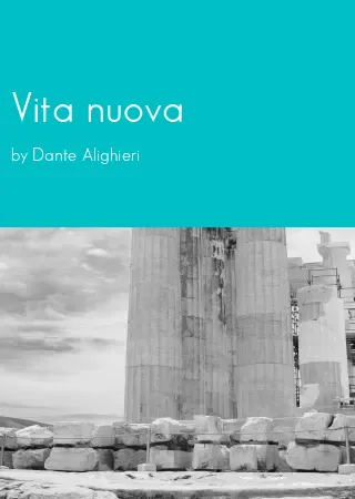 Vita nuova by Dante Alighieri pdf Book