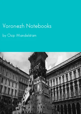 Voronezh Notebooks by Osip Mandelstam pdf Book