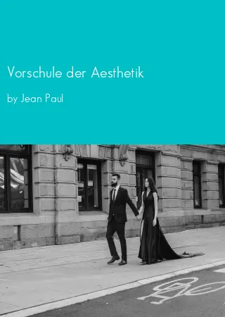 Vorschule der Aesthetik by Jean Paul pdf Book