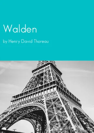 Walden by Henry David Thoreau pdf Book