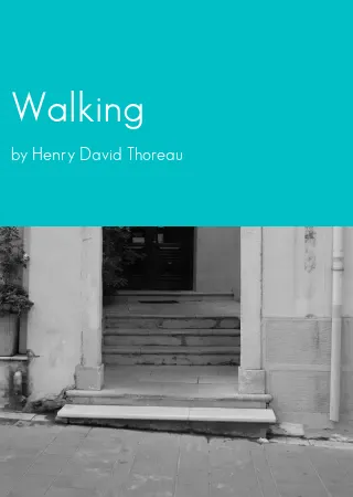 Walking by Henry David Thoreau pdf Book