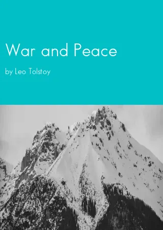 War and Peace by Leo Tolstoy pdf Book