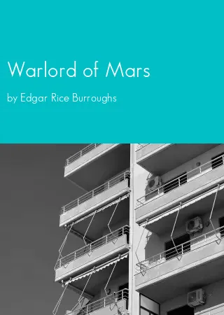 Warlord of Mars by Edgar Rice Burroughs pdf Book