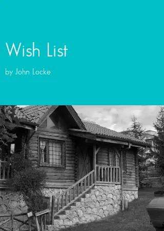 Wish List by John Locke pdf Book