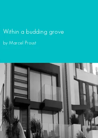 Within a budding grove by Marcel Proust pdf Book