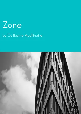 Zone by Guillaume Apollinaire pdf Book